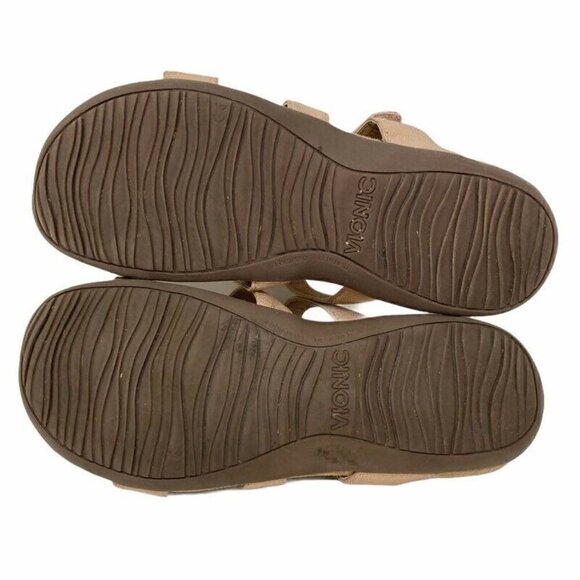 Vionic Misa Slides Sandals Shoes Comfort Gold 8 - Picture 6 of 9